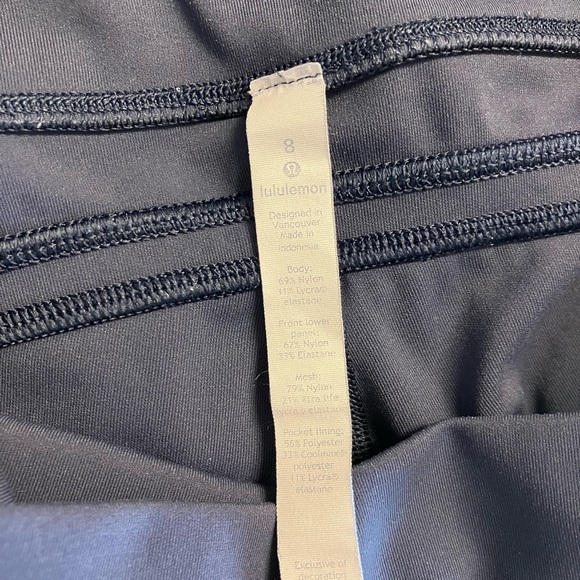 Lululemon Capri Leggings, Navy Blue - Picture 4 of 4